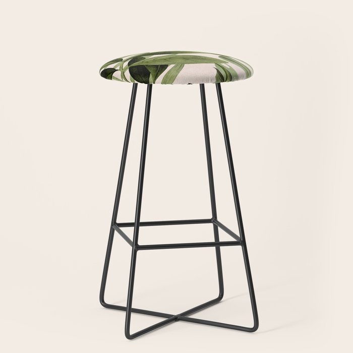 Abstract Art Tropical Leaves 100 Stool Gallery Image 1