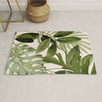 Abstract Art Tropical Leaves 100 Rug Gallery Image 1