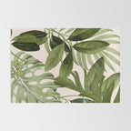Abstract Art Tropical Leaves 100 Rug Gallery Image 2