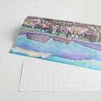 Mural of the Aztec city of Tenochtitlan by Diego Rivera Wrapping Paper Gallery Image 2