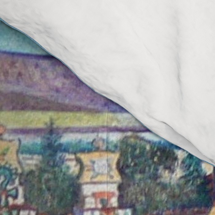Mural of the Aztec city of Tenochtitlan by Diego Rivera Comforter Gallery Image 4