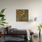 Night in the flowered meadow Wood Wall Art Gallery Image 2
