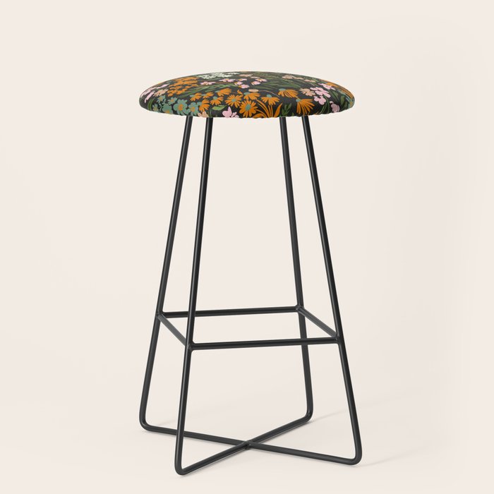 Night in the flowered meadow Stool Gallery Image 1