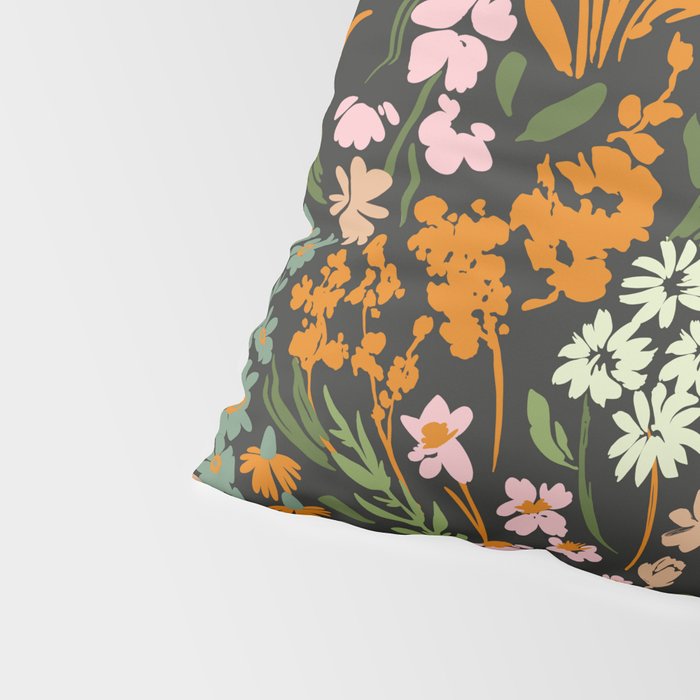 Night in the flowered meadow Pillow Sham Gallery Image 4