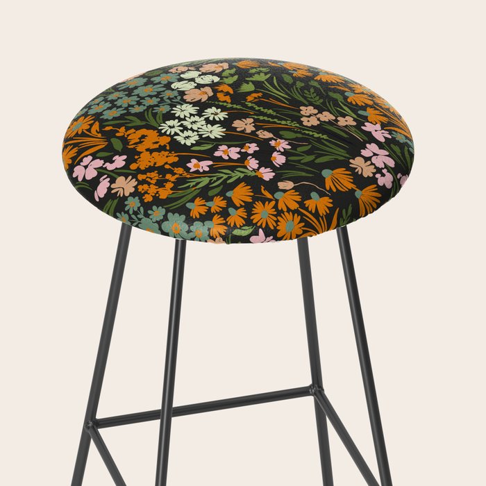 Night in the flowered meadow Stool Gallery Image 2