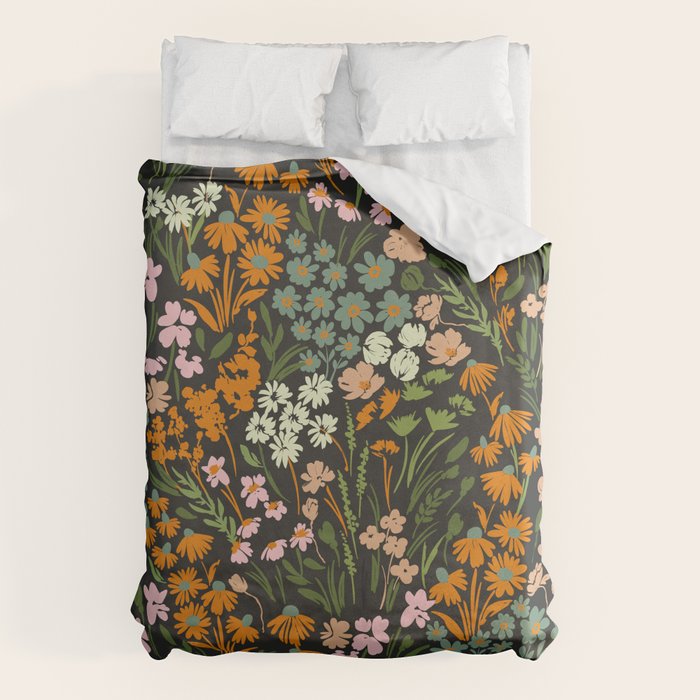 Night in the flowered meadow Duvet Cover Gallery Image 6