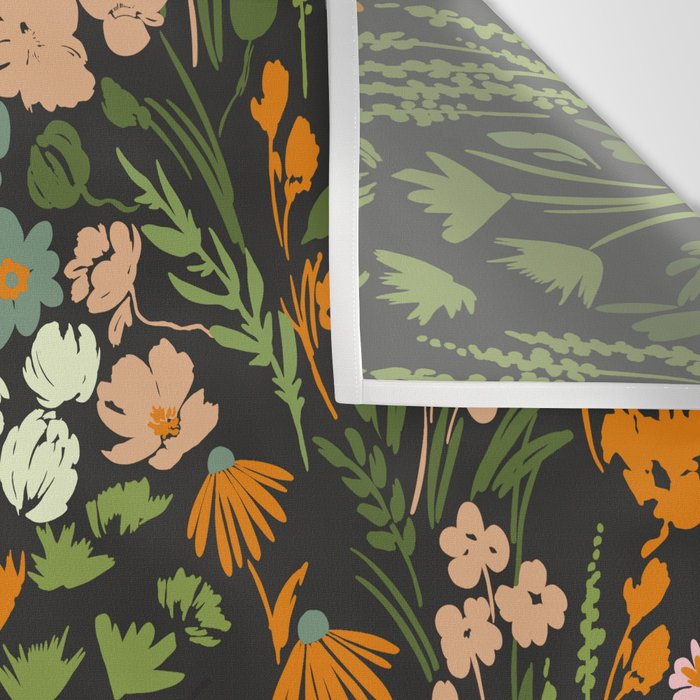 Night in the flowered meadow Wall Tapestry Gallery Image 3