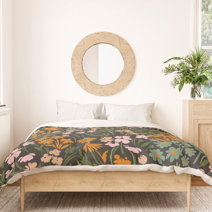 Night in the flowered meadow Duvet Cover Gallery Image 3