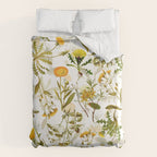 Vintage & Shabby Chic - Yellow Wildflowers Duvet Cover Gallery Image 6