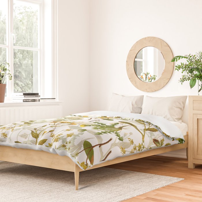 Vintage & Shabby Chic - Yellow Wildflowers Duvet Cover Gallery Image 2