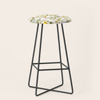 Vintage & Shabby Chic - Yellow Wildflowers Stool Gallery Image 1
