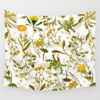 Vintage & Shabby Chic - Yellow Wildflowers Wall Tapestry Gallery Image 4
