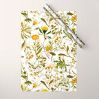 Vintage & Shabby Chic - Yellow Wildflowers Wrapping Paper Gallery Image 1