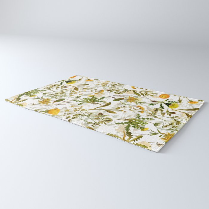 Vintage & Shabby Chic - Yellow Wildflowers Rug Gallery Image 3