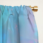 Opal Iridescent Dream Holographic Gemstone-Inspired Pastel Pattern Window Curtain Gallery Image 2
