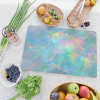 Opal Iridescent Dream Holographic Gemstone-Inspired Pastel Pattern Cutting Board Gallery Image 2