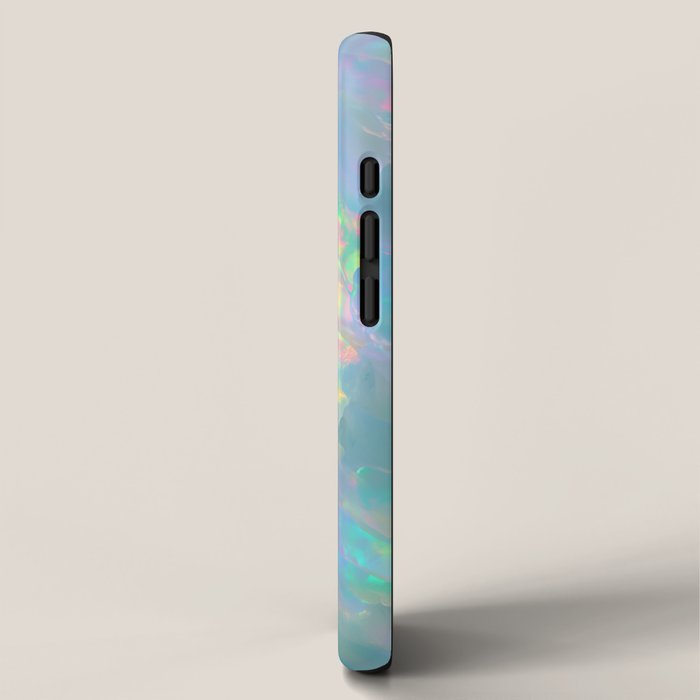 Opal Iridescent Dream Holographic Gemstone-Inspired Pastel Pattern iPhone Case Gallery Image 2