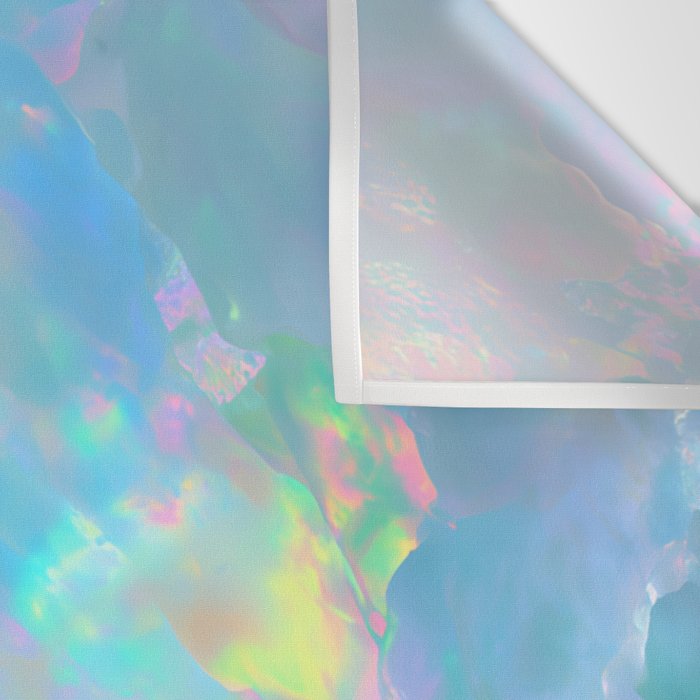 Opal Iridescent Dream Holographic Gemstone-Inspired Pastel Pattern Wall Tapestry Gallery Image 3