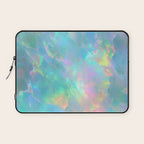 Opal Iridescent Dream Holographic Gemstone-Inspired Pastel Pattern Laptop Sleeve Gallery Image 1