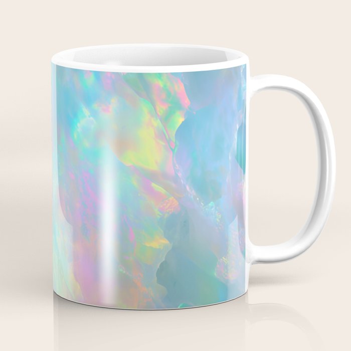 Opal Iridescent Dream Holographic Gemstone-Inspired Pastel Pattern Coffee Mug Gallery Image 1