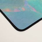 Opal Iridescent Dream Holographic Gemstone-Inspired Pastel Pattern Desk Mat Gallery Image 4