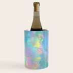 Opal Iridescent Dream Holographic Gemstone-Inspired Pastel Pattern Wine Chiller Gallery Image 3