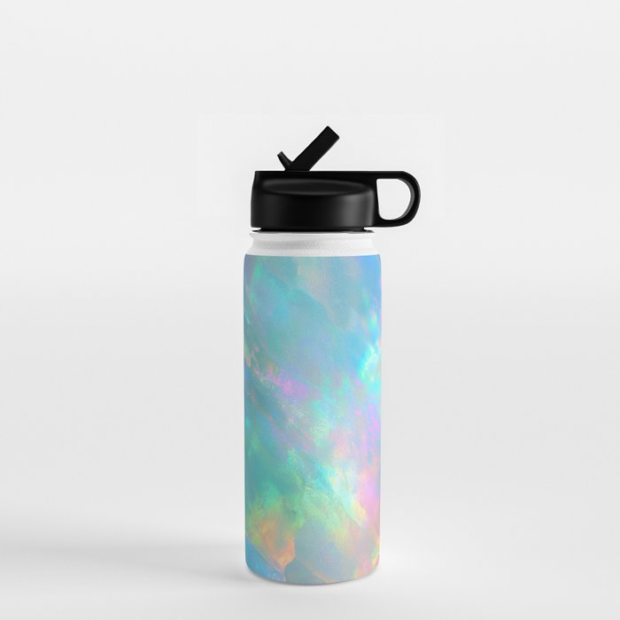 Opal Iridescent Dream Holographic Gemstone-Inspired Pastel Pattern Water Bottle Gallery Image 1