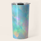 Opal Iridescent Dream Holographic Gemstone-Inspired Pastel Pattern Travel Mug Gallery Image 1