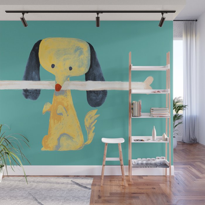 Lucky dog Wall Mural Gallery Image 1
