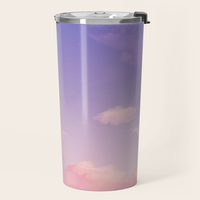 Sky Purple Aesthetic Lofi Travel Mug Gallery Image 2