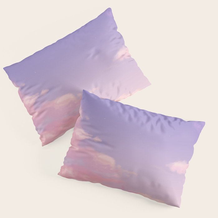 Sky Purple Aesthetic Lofi Pillow Sham Gallery Image 1
