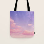 Sky Purple Aesthetic Lofi Tote Bag Gallery Image 1
