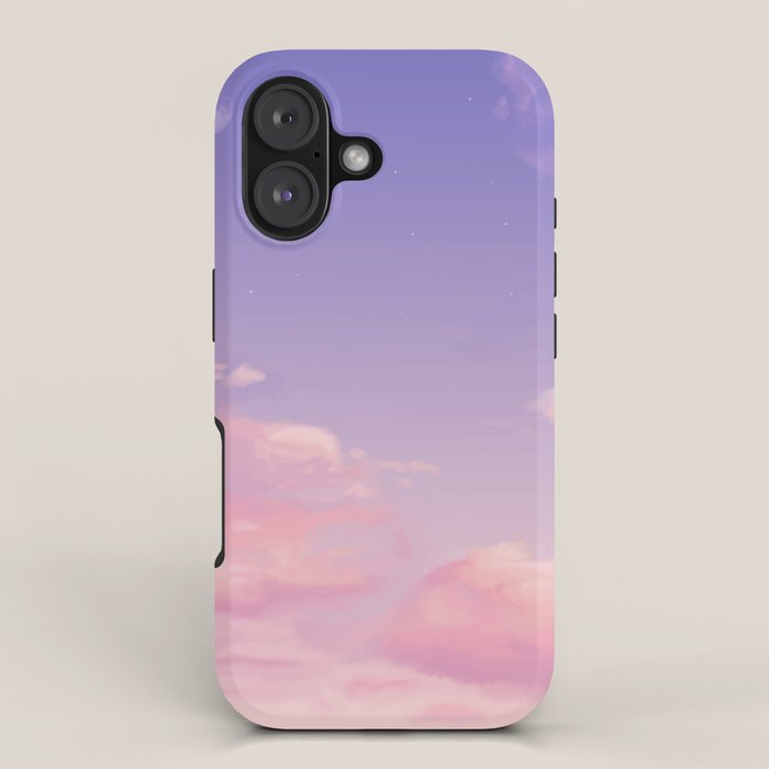 Sky Purple Aesthetic Lofi iPhone Case Gallery Image 1