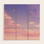 Sky Purple Aesthetic Lofi Wood Wall Art Gallery Image 1