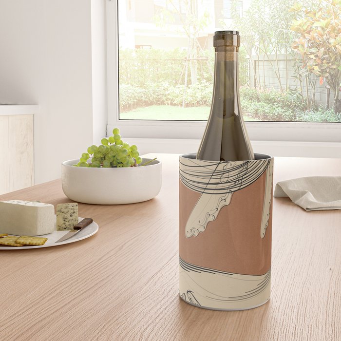 Modern Minimalist Abstract Whales 2 Wine Chiller Gallery Image 4