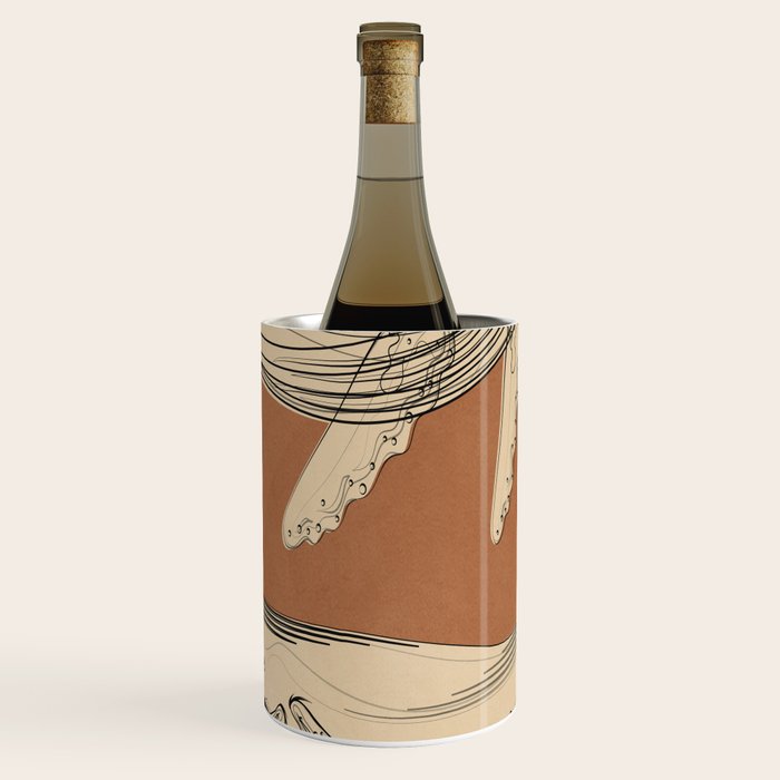 Modern Minimalist Abstract Whales 2 Wine Chiller Gallery Image 1