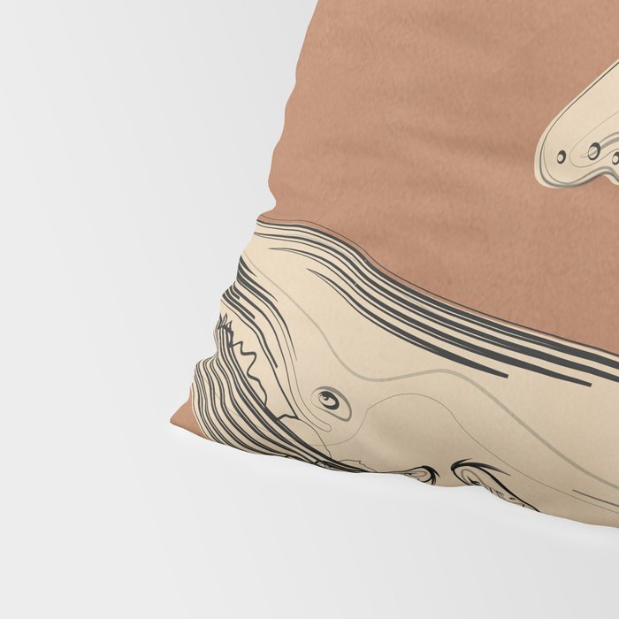 Modern Minimalist Abstract Whales 2 Pillow Sham Gallery Image 4