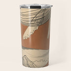Modern Minimalist Abstract Whales 2 Travel Mug Gallery Image 1