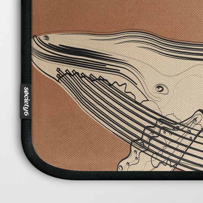 Modern Minimalist Abstract Whales 2 Laptop Sleeve Gallery Image 3
