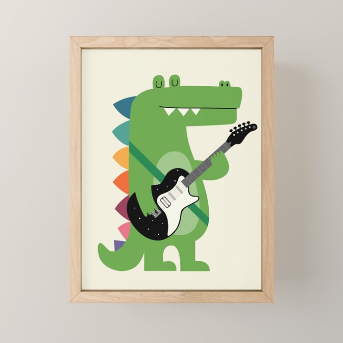 Croco Rock Mini Art Print Gallery Image 1