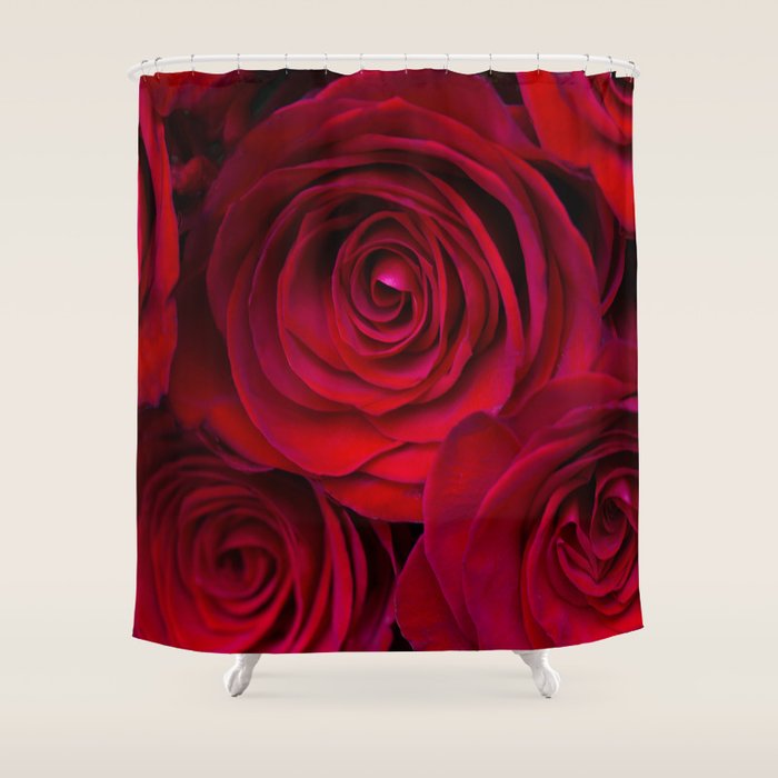 Red roses Shower Curtain Gallery Image 1