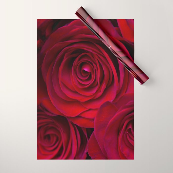 Red roses Wrapping Paper Gallery Image 1