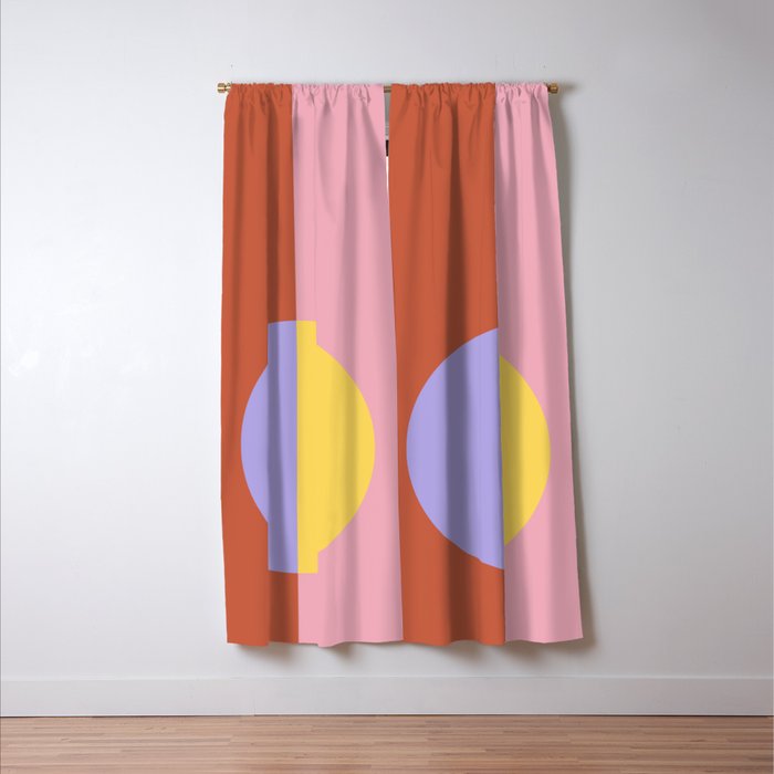Color Block Abstract XIII Window Curtain Gallery Image 3