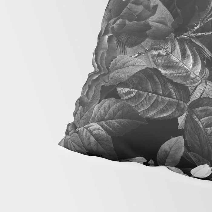 Black and White Garden Pillow Sham Gallery Image 4