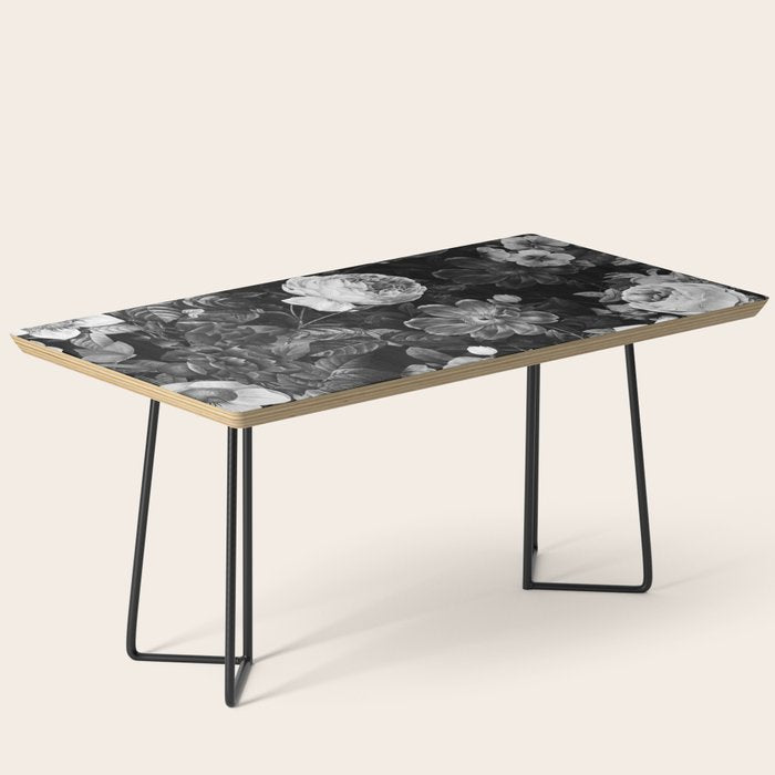 Black and White Garden Coffee Table Gallery Image 1
