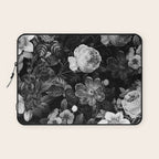 Black and White Garden Laptop Sleeve Gallery Image 1