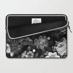 Black and White Garden Laptop Sleeve Gallery Image 2