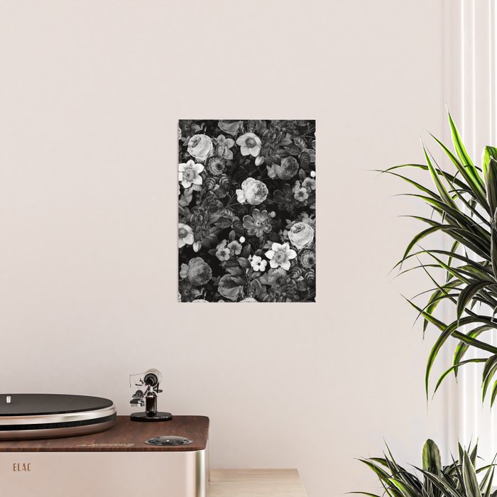 Black and White Garden Poster Gallery Image 2
