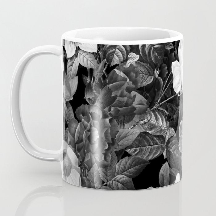 Black and White Garden Coffee Mug Gallery Image 3