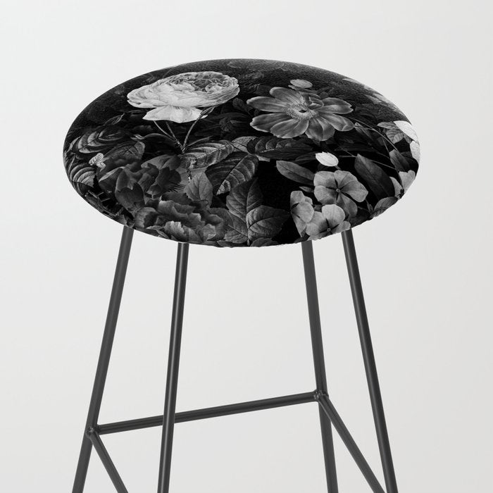 Black and White Garden Stool Gallery Image 2